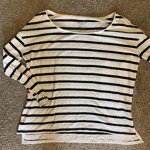 American Eagle Striped Cropped Tee